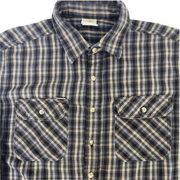 Carhartt Other - Carhartt Mens 2XL‎ Shirt Plaid-Heavy Woven Flannel Button-Front Flap-Pockets